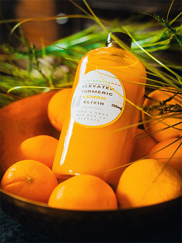 ELEVATED ELIXIR - Turmeric, Ginger, Lemon, & Alkalized Water